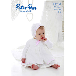 PP1200 Baby Cardigan and Hat DK