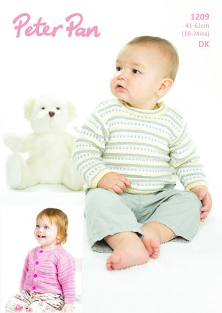 PP1209 Baby Cardigan and Jumper DK