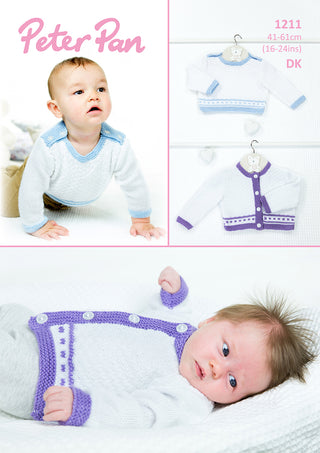 PP1211 Baby Cardigan and Jumper DK