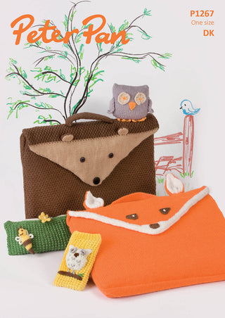 PP1267 Children's Bags, Pencil Case, Phone Cover and Toy Owl DK