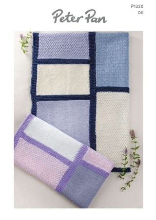 PP1320 Patch Blanket in Peter Pan Merino Baby DK