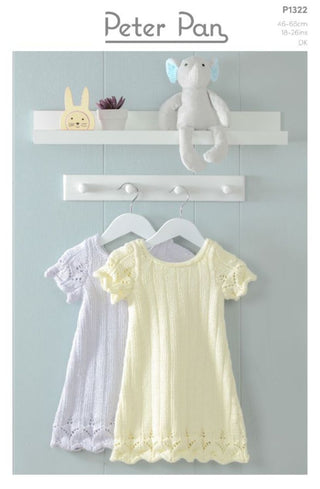 PP1322 Dress in Peter Pan Baby Cotton DK