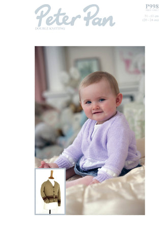 PP998 Baby Cardigan DK