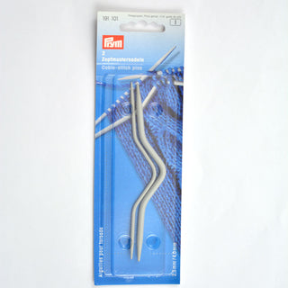 Prym Cranked Cable Pins alu 2.50 + 4.00 mm