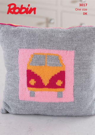 R3017 Campervan Cushion in Robin DK