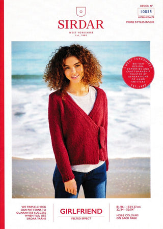 S10055 Ladies Wrap Cardigan in Sirdar Girlfriend