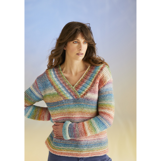 S10701 High Tide Sweater in Sirdar Jewelspun with Wool Chunky