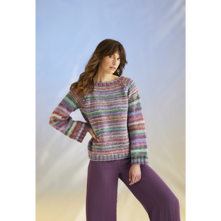 S10702 Whirlpool Sweater in Sirdar Jewelspun with Wool Chunky