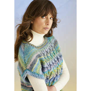 S10703 Coral Reef Vest in Sirdar Jewelspun with Wool Chunky
