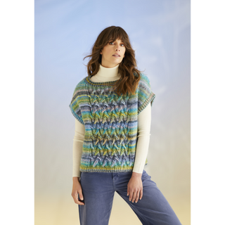 S10703 Coral Reef Vest in Sirdar Jewelspun with Wool Chunky
