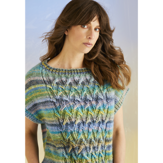 S10703 Coral Reef Vest in Sirdar Jewelspun with Wool Chunky