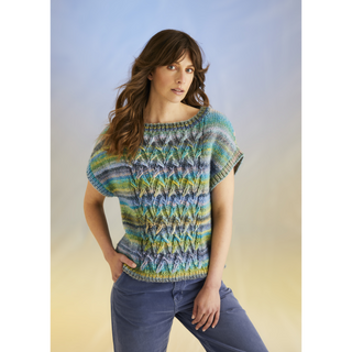 S10703 Coral Reef Vest in Sirdar Jewelspun with Wool Chunky