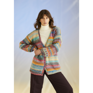 S10705 Coral Sleave Cardigan in Sirdar Jewelspun with Wool Chunky