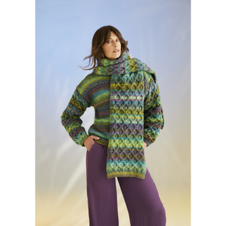 S10706 Kelp Sweater & Scarf in Sirdar Jewelspun with Wool Chunky