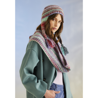 S10709 Anemone Hat & Snood in Sirdar Jewelspun with Wool Chunky