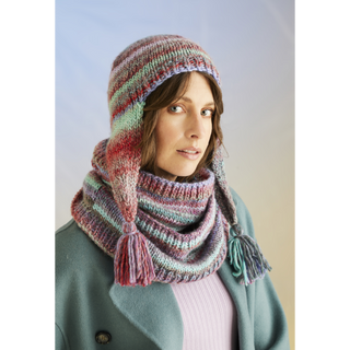 S10709 Anemone Hat & Snood in Sirdar Jewelspun with Wool Chunky
