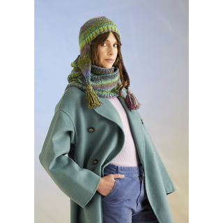 S10709 Anemone Hat & Snood in Sirdar Jewelspun with Wool Chunky