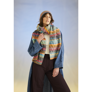S10710 Sea Breeze Hat & Scarf in Sirdar Jewelspun with Wool Chunky