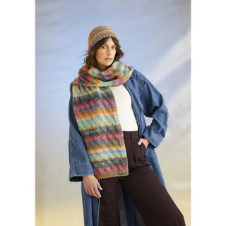 S10710 Sea Breeze Hat & Scarf in Sirdar Jewelspun with Wool Chunky