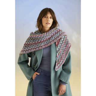 S10711 Sea Shells Shawl in Sirdar Jewelspun with Wool Chunky