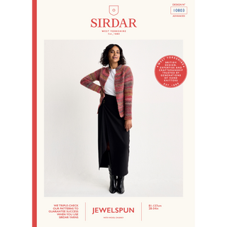 S10803 Real Gem Jacket in Sirdar Jewelspun with Wool Chunky