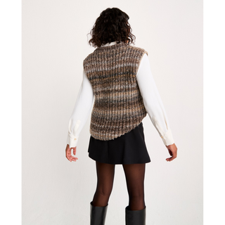 S10804 Beneath the Surface Vest in Sirdar Jewelspun with Wool Chunky