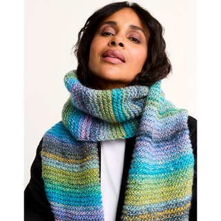 S10807 Strata Tie-Style Scarf in Sirdar Jewelspun with Wool Chunky
