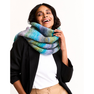 S10807 Strata Tie-Style Scarf in Sirdar Jewelspun with Wool Chunky