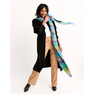 S10807 Strata Tie-Style Scarf in Sirdar Jewelspun with Wool Chunky