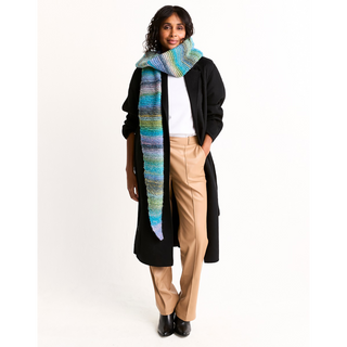 S10807 Strata Tie-Style Scarf in Sirdar Jewelspun with Wool Chunky
