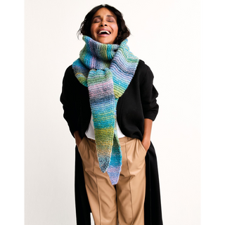 S10807 Strata Tie-Style Scarf in Sirdar Jewelspun with Wool Chunky
