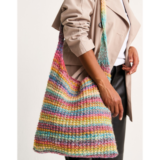 S10809 Rippled Mineral Bag in Sirdar Jewelspun with Wool Chunky
