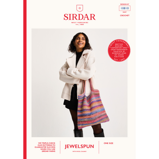 S10810 Crystal Crochet Bag in Sirdar Jewelspun with Wool Chunky