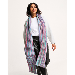 S10811 Rich Seam Crochet Scarf in Sirdar Jewelspun with Wool Chunky