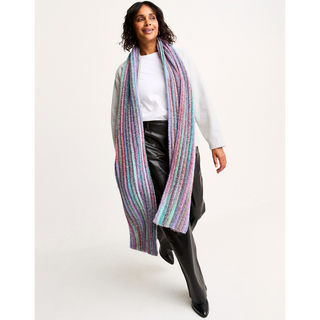 S10811 Rich Seam Crochet Scarf in Sirdar Jewelspun with Wool Chunky