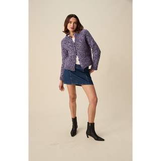 S10951 Twirl Round Neck Cardigan Knitting Pattern in Hayfield Bonus Marl Chunky