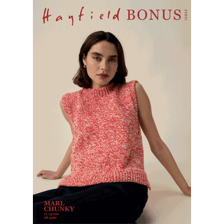 S10952 Twin Round Neck Vest Knitting Pattern in Hayfield Bonus Marl Chunky