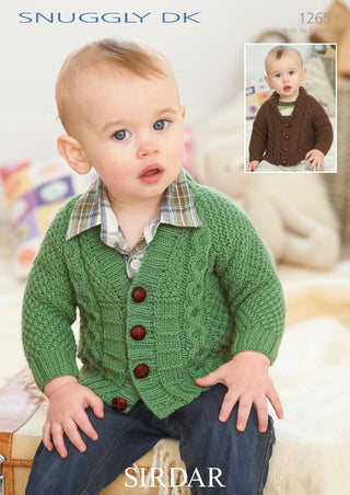 S1265 Babies Cardigans & Jackets in Snuggly DK