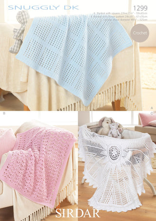 S1299 Babies Shawls & Blankets in Snuggly DK