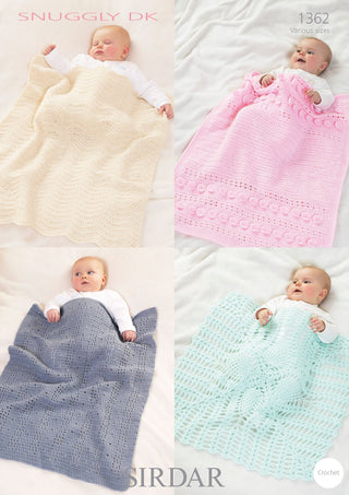 S1362 Babies Shawls & Blankets in Snuggly DK