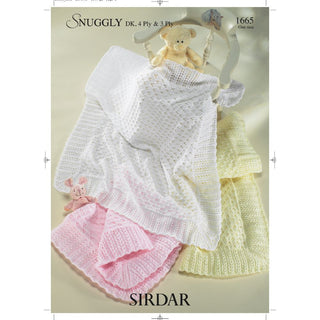 S1665 Shawls for Little Ones in Sirdar Snuggly 3ply, 4ply and DK