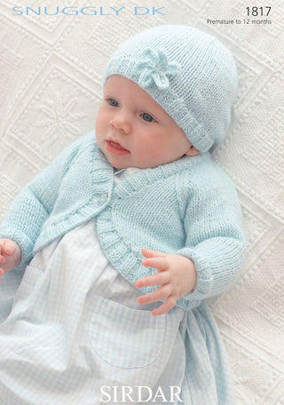 S1817 Bolero and Hat for Little Ones in Sirdar Snuggly DK