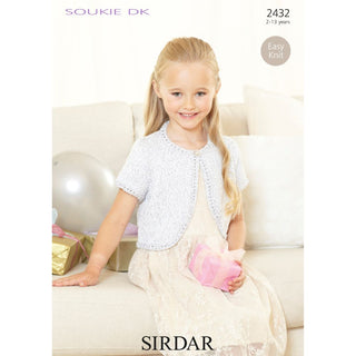 S2432 Cardigan for Children in Sirdar Soukie DK
