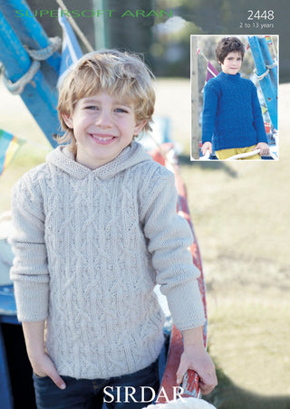 S2448 Jumpers for Children in Sirdar Supersoft Aran