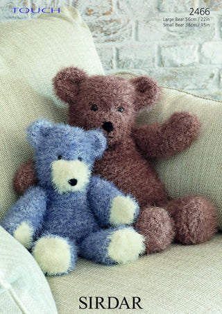 S2466 Bear Toys in Sirdar Touch
