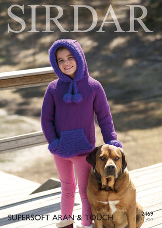 S2469 Sweater for Children in Sirdar Supersoft Aran and Touch