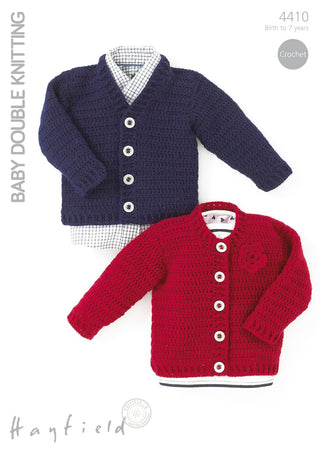 S4410 Cardigans for Little Ones in Hayfield Baby DK