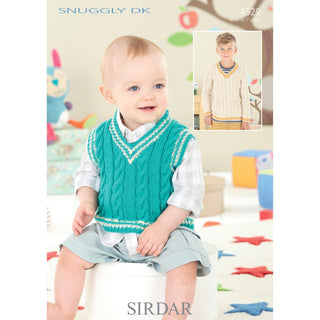 S4529 Sweater and Tank for your Little Ones in Sirdar Snuggly DK