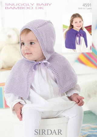S4591 Capes for Little Ones in Sirdar Snuggly Baby Bamboo DK
