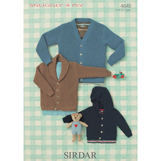 S4640 Cardigans for Little Ones in Sirdar Snuggly 4ply